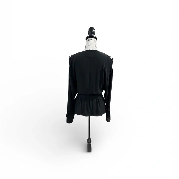 All Saints Women’s Smocked waist top Black Size XS - Picture 3 of 12